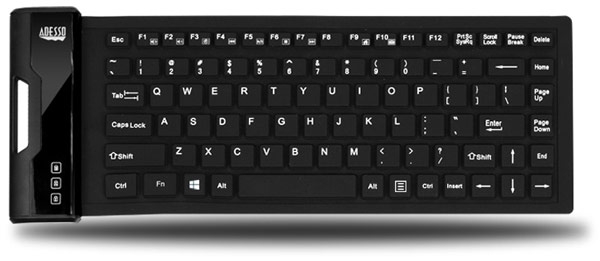 Водоустойчивата клавиатура Adesso SlimTouch 212 има антибактериално покритие