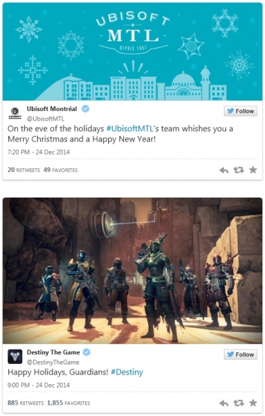 Ето как Sony, Microsoft, Nintendo и много други компании ви желаят весели празници