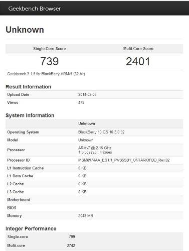 BlackBerry подготвя флагман с процесор Snapdragon 800