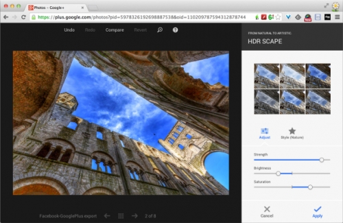 Google+ с две нови опции за обработване на снимки