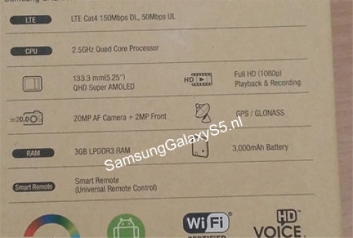 В Мрежата изтекоха характеристиките на Galaxy S5