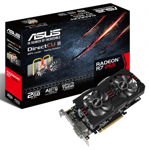 ASUS пуска адаптера Radeon R7 265 с охладител DirectCU II