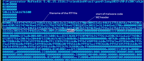 Вреден код в RTF файловете