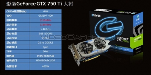 Galaxy представи адаптера GeForce GTX 750 Ti с голям потенциал за овърклок