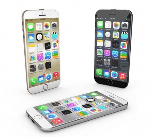 iPhone L с клиновидна форма под управлението на iOS 8