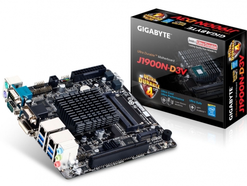 Gigabyte J1900N-D3V – нова компактна дънна платка на базата на процесора Intel Celeron J1900