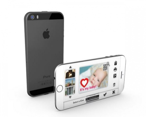 iPhone L с клиновидна форма под управлението на iOS 8