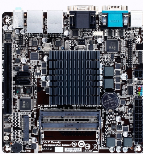 Gigabyte J1900N-D3V – нова компактна дънна платка на базата на процесора Intel Celeron J1900