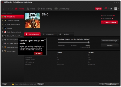 AMD пуска програмата за повишаване популярността на услугата Gaming Evolved