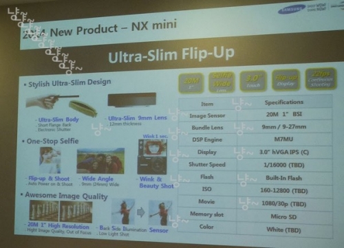 Samsung подготвя най-малкия в света безогледален фотоапарат NX mini с 20 MP оптичен сензор