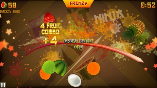 Как да играем Fruit Ninja в Android без пръсти