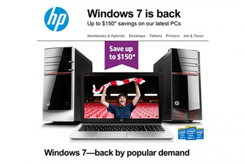 HP върна в продажба компютрите с Windows 7 по искане на потребителите