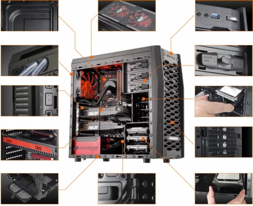 Compucase представи Mid Tower корпуса Cougar MX300