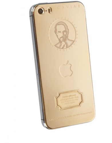 Caviar представи на пазара позлатени iPhone 5s с лика на Стив Джобс