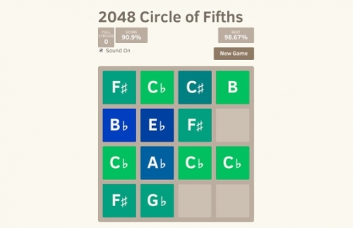 Излезе музикална версия на играта 2048