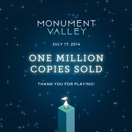 Продадени са над 1 милион броя от главоблъсканицата Monument Valley