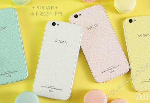 Sugar Macaron Mini: Android-смартфон с брилянти Swarovski и цена 0
