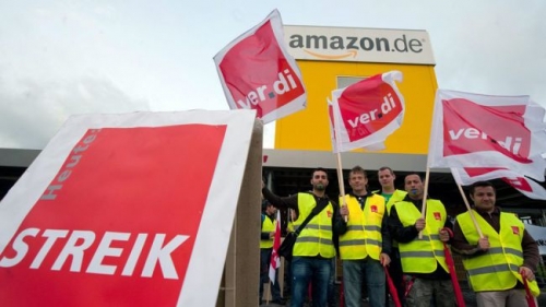 Немски служители на Amazon напуснаха работното си място в знак на протест