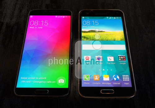 Изтекла снимка сравнява Galaxy S5 с Galaxy F
