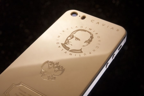 Италиански златен iPhone 5s с лика на Путин