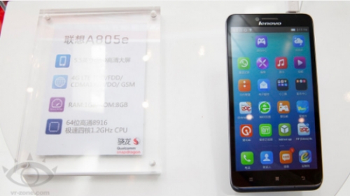 Lenovo A805e: бюджетен фаблет, базиран на 64-битов процесор на Qualcomm