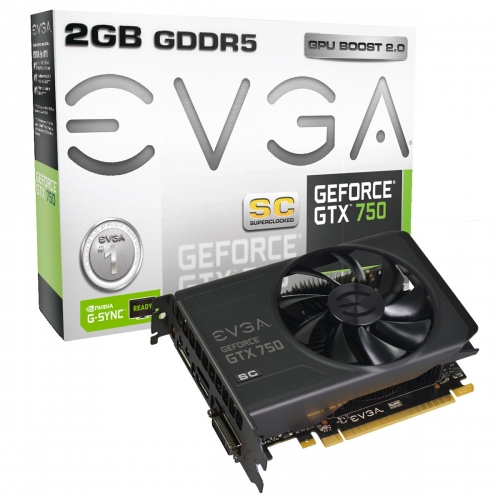 EVGA подготви две 2-гигабайтови версии на адаптера GeForce GTX 750