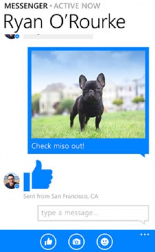 Facebook Messenger вече съместим с Windows Phone
