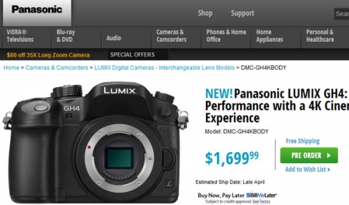 Започнаха продажбите на Panasonic Lumix G DMC-GH4 – първият безогледален фотоапарат с поддръжката на 4К