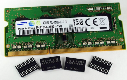 Samsung започна масовото производство на 20-nm чипове DDR3-памет с плътност 4 гигабита