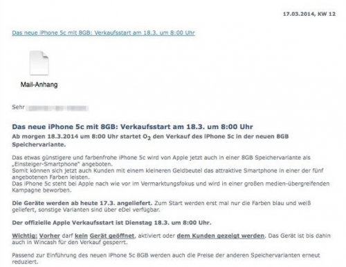 Утре започват продажбите на 8 GB версия на iPhone 5C