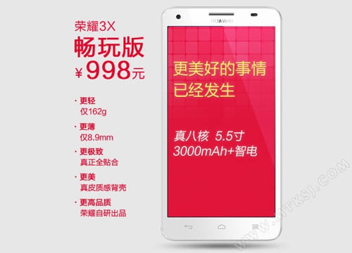 Huawei започна продажбите на модифициран вариант на смартфона Honor 3X с цена 0