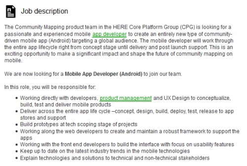 Nokia планира да портира картите HERE на Android и iOS
