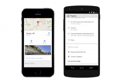 Мобилната версия на Google Maps вече позволява ползване на карти офлайн
