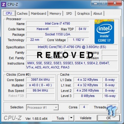 Процесорът Core i7-4790 от семейството Haswell Refresh е с 5% по-бърз от Core i7-4770K