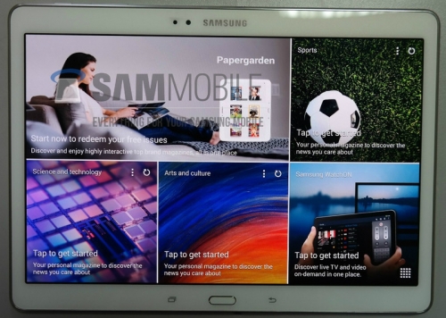 Първите снимки на Galaxy Tab S демонстрират текстурирания му гръб