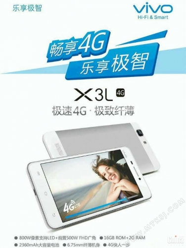 Анонс на китайския смартфон Vivo X3L с поддръжката на 4G