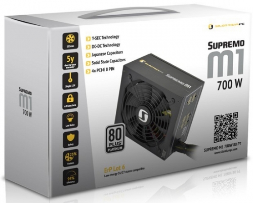 SilentiumPC пусна платинения захранващ блок M1 Platinum с мощност 700 вата