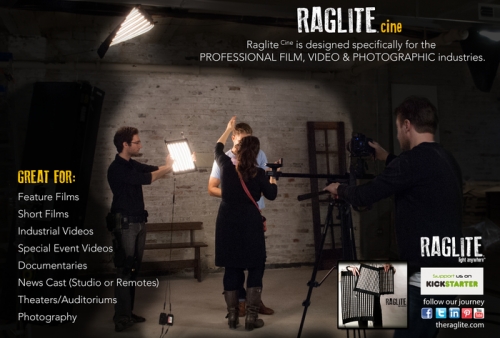 RagLite – първото в света гъвкаво фотографско LED осветление