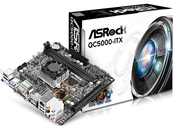 ASRock пусна версия на платката QC5000-ITX/WiFi без WiFi-модул