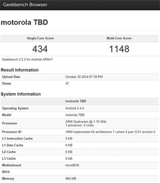 Motorola готви още един Snapdragon 410 базиран смартфон