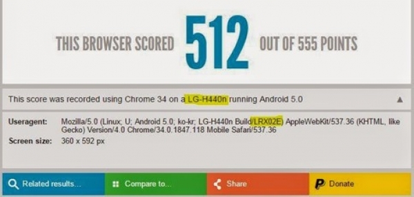 LG тества нов смартфон с Android 5.0 Lollipop