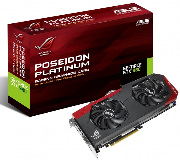 Видеоадаптерът ASUS GeForce GTX 980 ROG POSEIDON е представен официално