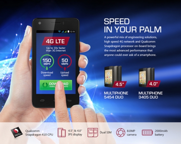 Prestigio представи достъпните си LTE смартфони MultiPhone 3405 Duo и 5454 Duo