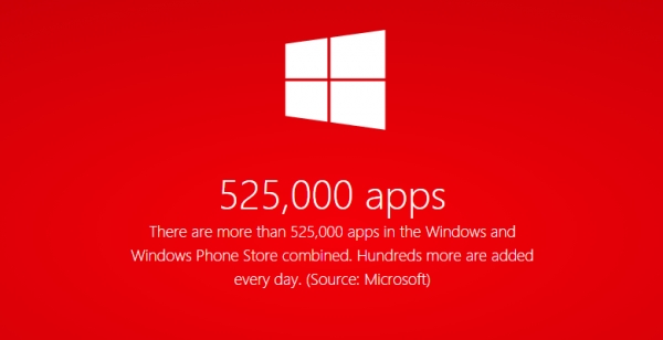 Windows Store и Windows Phone Store заедно минаха половин милион приложения
