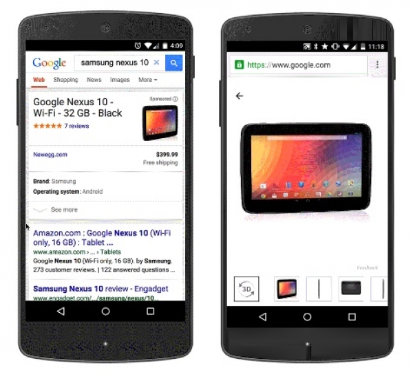 Google добавя подробна информация в помощ на мобилните купувачи