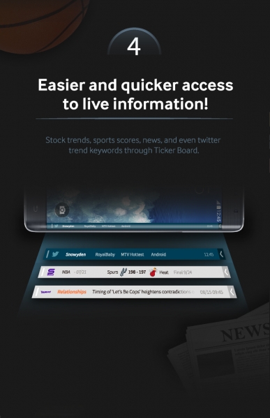 С какво е забележителен допълнителният екран в GALAXY Note Edge?