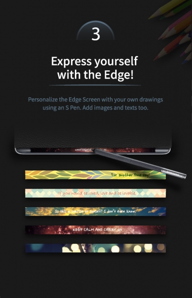 С какво е забележителен допълнителният екран в GALAXY Note Edge?