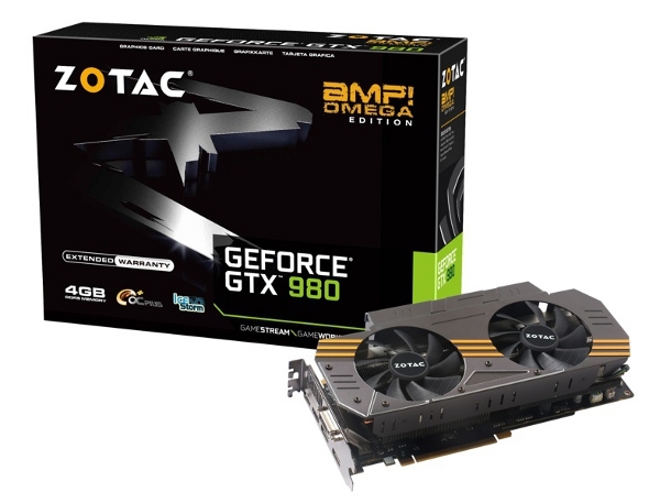 Zotac предложи на ентусиастите овърклокърския видеоадаптер GeForce GTX 980 AMP! Omega