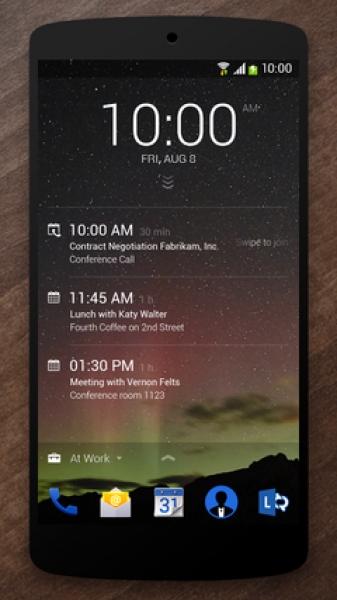 Microsoft представи умният екран за заключване Next Lock Screen за Android