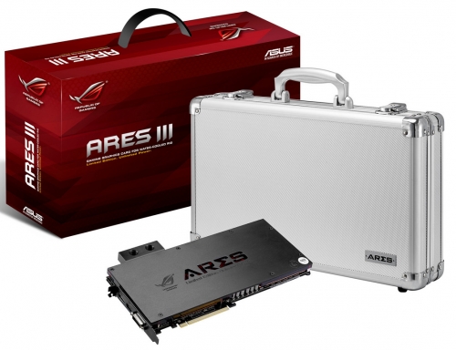 ASUS обяви началото на продажбите на двуядрения адаптер ASUS ROG Ares III (Radeon R9 295X2)